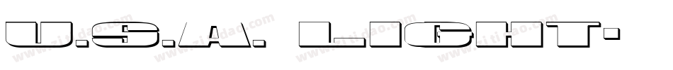 U.S.A. Light字体转换